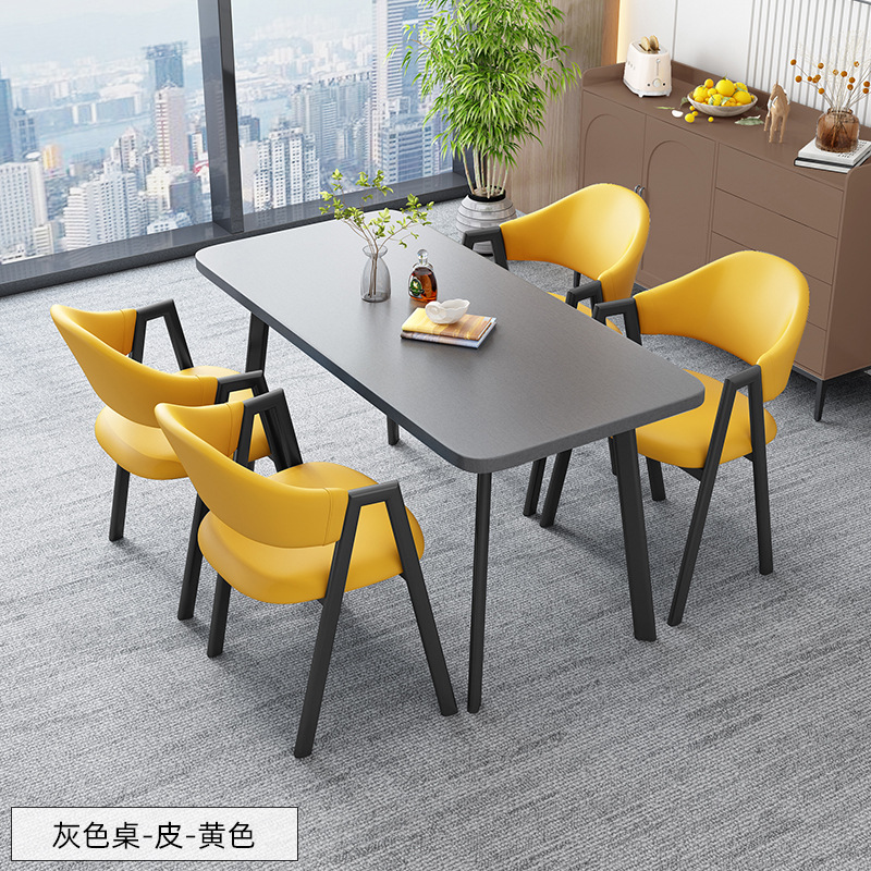 北欧の長方のテーブルは簡単で、業務的に接客します。