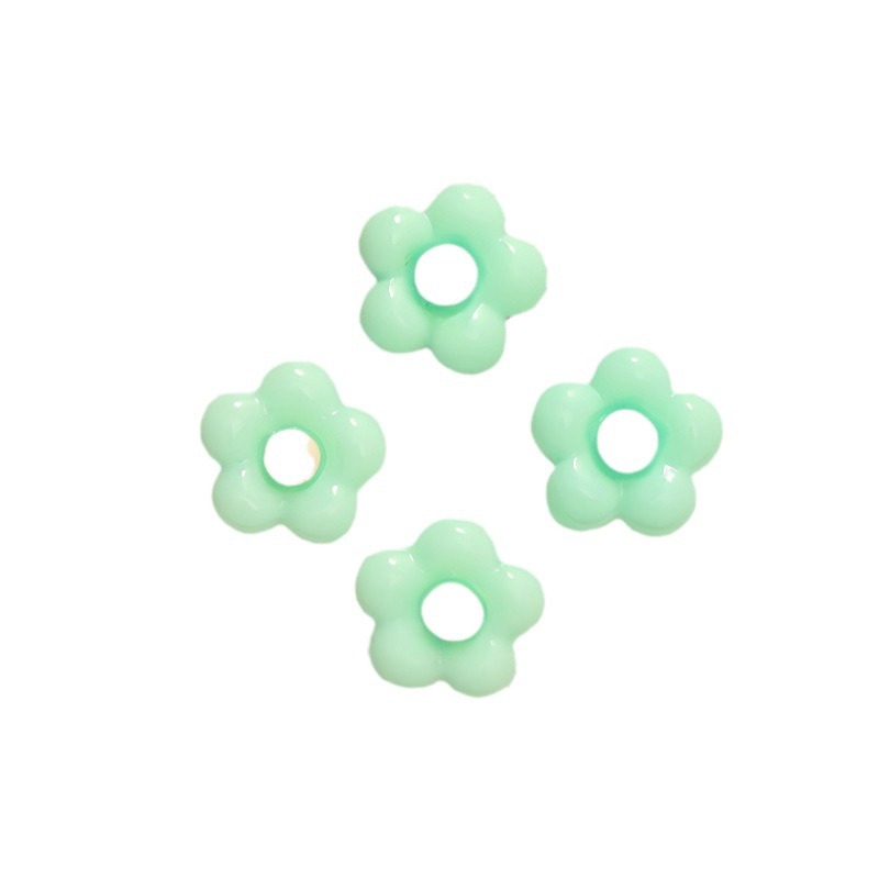 Pequeña cara brillante flor de cinco pétalos DIY crema pegamento de cabello cabello accesorios de joyería de manicura ropa taza de agua parche de fondo plano