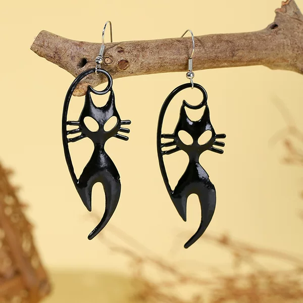 Cross-Border Halloween Earrings Horror Funny Skull Spider Pumpkin Ghost Black Cat Halloween Earrings Jewelry Earrings