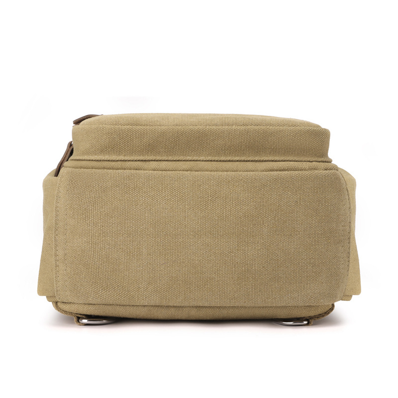 2024 Bolso de pecho de lona retro de moda para hombre nuevo transfronterizo Bolso de mensajero para hombre multifuncional al aire libre de gran capacidad