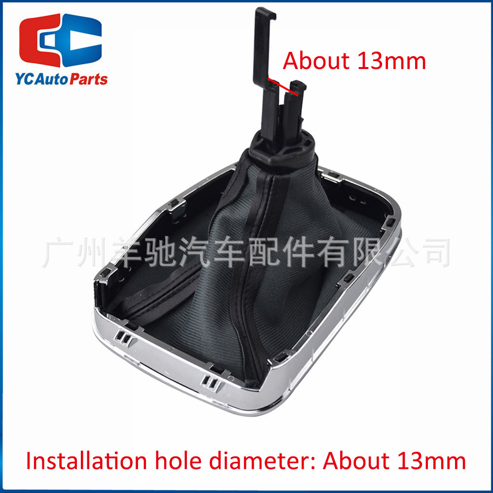 Aplicable a Opel Insignia 2003 - 2017 cubierta de polvo de cuero negro cabeza de cambio de velocidad image 2