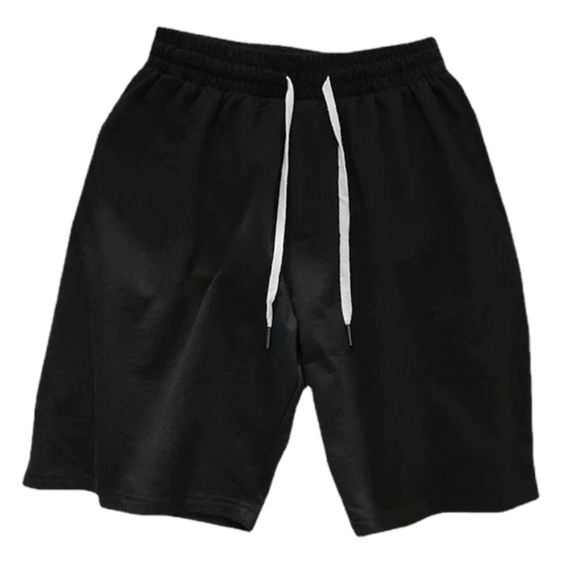 Men's sports shorts summer boys casual Korean style loose pants beach pants solid color fifth pants big shorts fashion