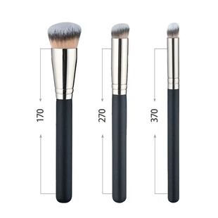 Concealer brush small foundation brush, angled/head options, soft synthetic fibers, 12.6 cm