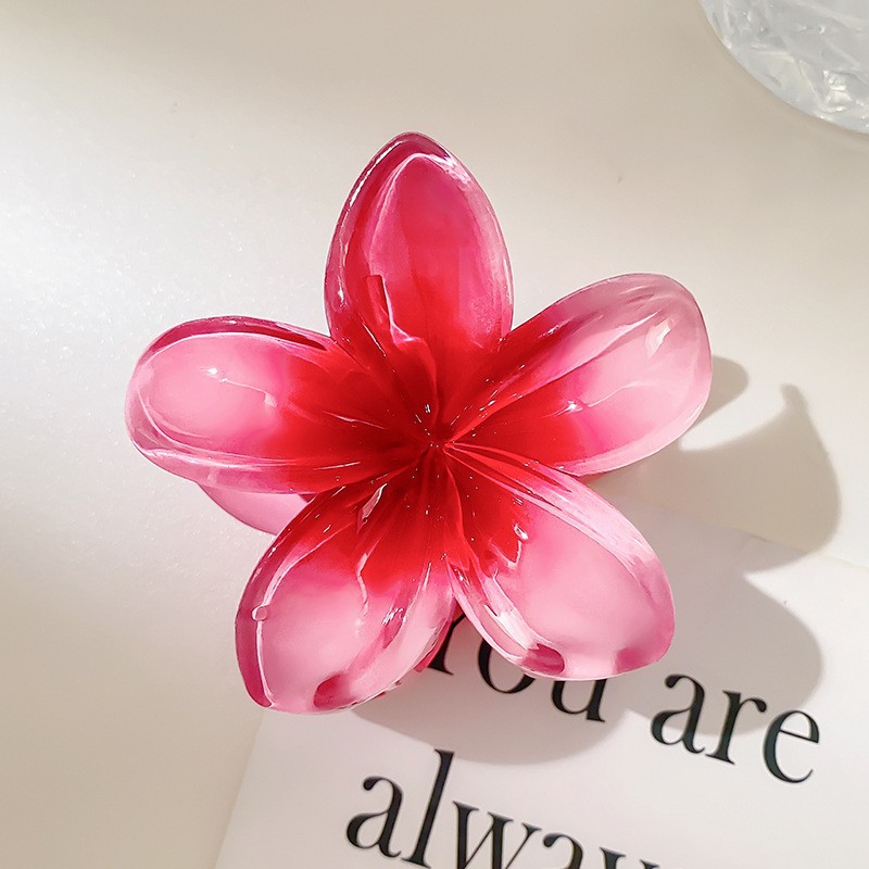 Simple flor grande clip de pelo femenino verano temperamento espalda Cabeza pelo agarre elegante updo pelo clip tocado horquilla accesorios para el cabello image 14
