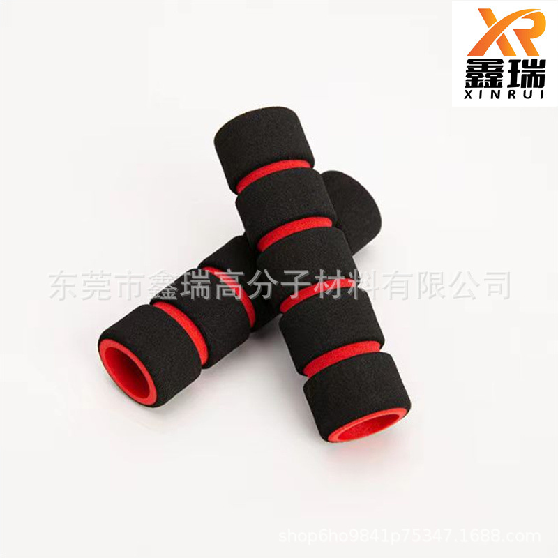 双色橡塑发泡海绵手柄 防滑拖把手柄套厂家 海绵彩色泡棉握把
