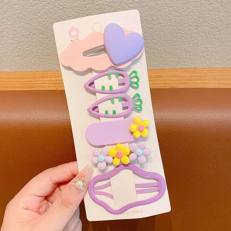 Niños nubes rotas lindas pinzas de cabello zanahoria roja pinzas de bang nuevo clip BB pinzas de cabello de flores para niñas