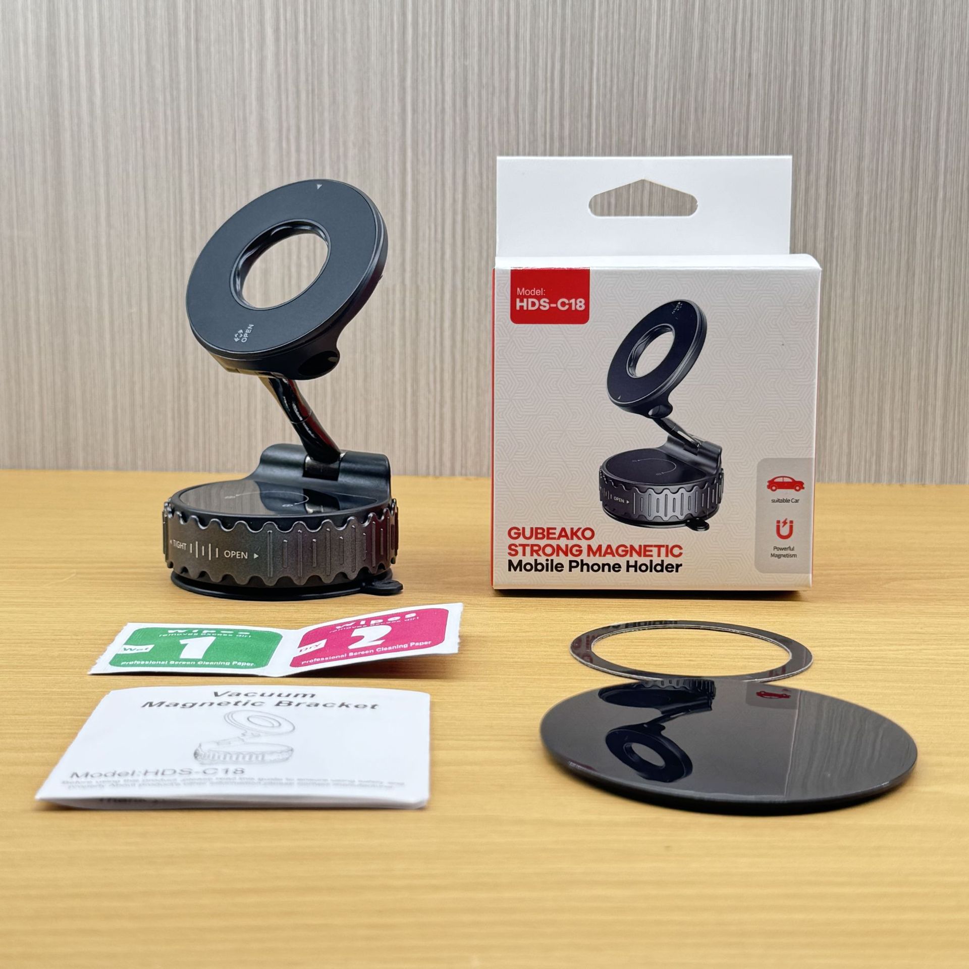 Powerful Magnetic Car Mobile Phone Holder Multi-Angle Adjustable Folding Car Navigation Instrument Panel Rotating Magnetic Holder