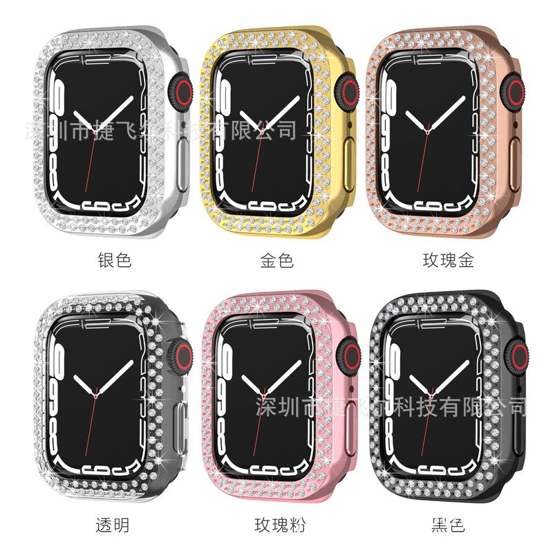 Suitable for Apple Watch case waterproof iWatch7 watch integrated neutral iwatchpc candy smart tempered film