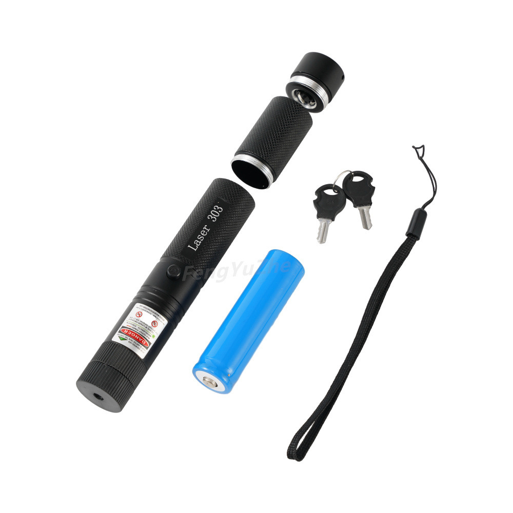 Stylo laser à pointeur unique USB en plastique semi-métallique transfrontalier avec lumière verte et motif ciel étoilé_voghion.com