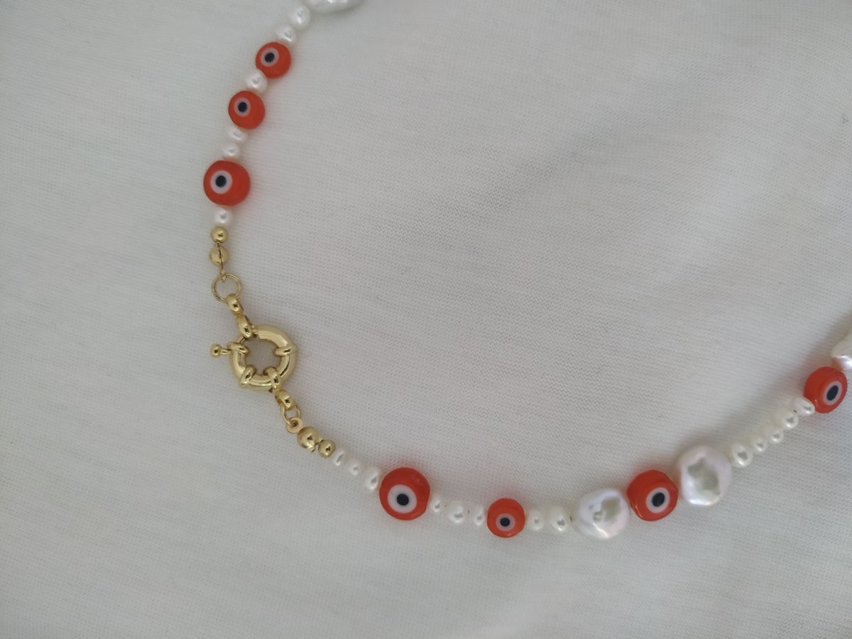 32g Weight Bracelets, Necklace Classification 2 PCS/Package Quantity Holiday, Daily Occasion Beaded, Freshwater Pearl, Titanium Steel Material Geometric Pattern Women's Gender Casual, Simple Style Style 2 PCS/Package Beaded Freshwater Pearl Titanium Steel Freshwater Pearl Jewelry Sets 57