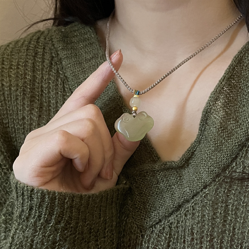 2304243 (1)古风仿玉项链2023新款爆款汉服配饰编