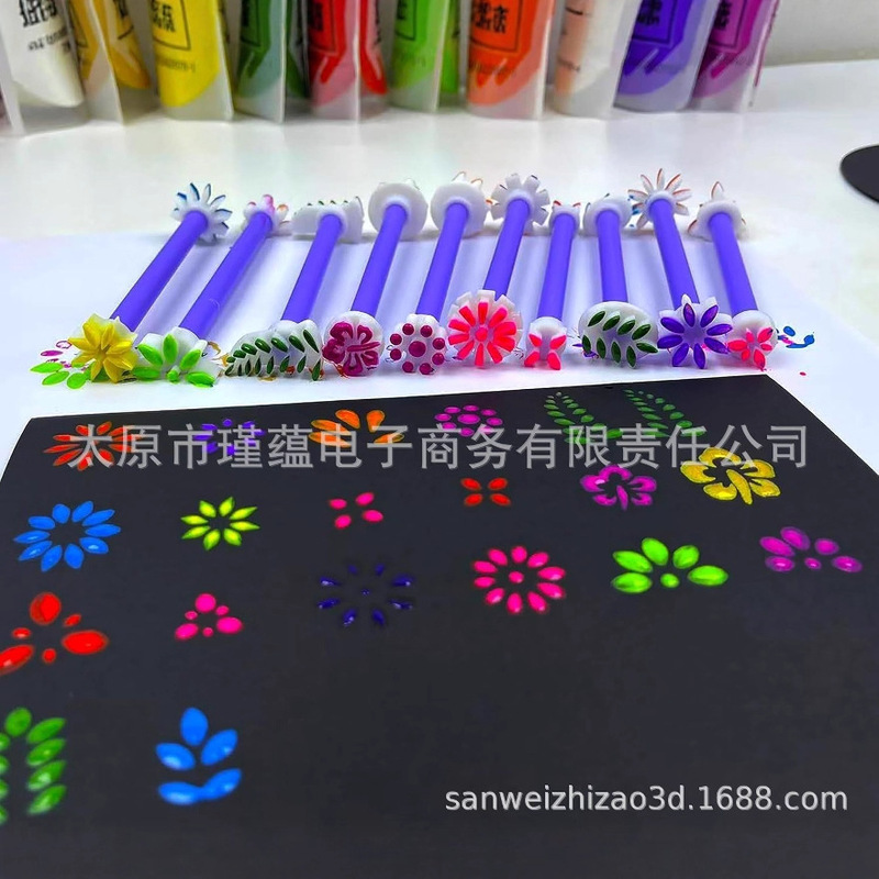 花のドットペイント用の花のドットペイントツール|undefined