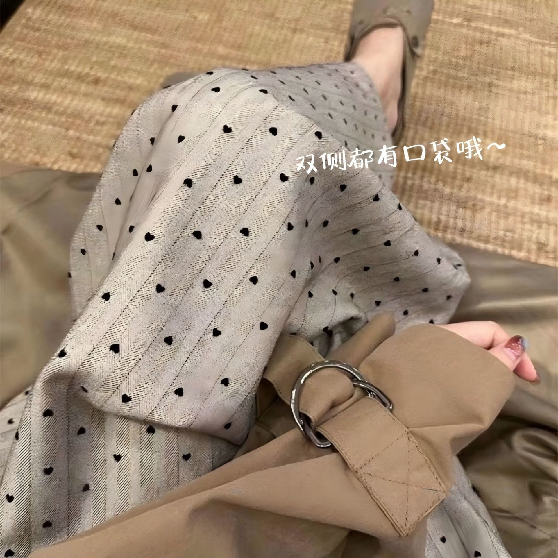 [Pantalones anchos de seda de algodón de doble bolsillo] Pijama de seda de algodón de algodón de algodón para el hogar de verano delgado más tamaño suelto casual