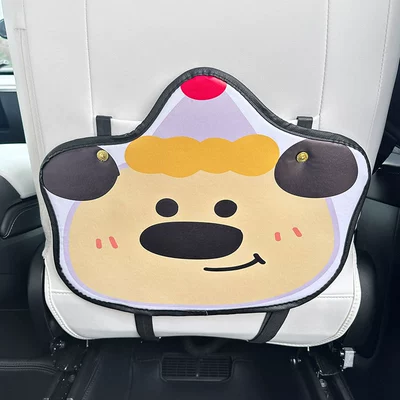 Birthday puppy cartoon cute car Chair back anti-kick pad - birthday-puppy-anti-kick-pad-1-piece
