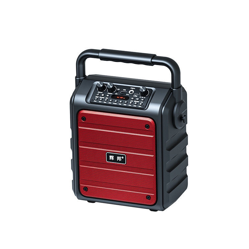 Huibang B-88 屋外ポータブル Bluetooth スピーカーサブウーファー大音量マイク付きポータブルホームスクエアダンスオーディオ|undefined