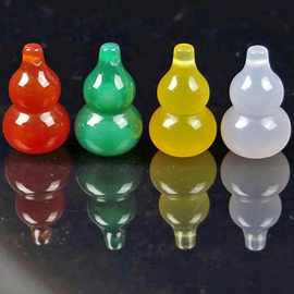 天然玛瑙玉髓立体葫芦吊坠厂家直销玉石玉器工艺品葫芦小挂件饰品