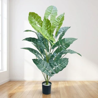 南阳社旗源头ODM工厂龟背竹盆栽定制仿真绿植贴牌大型落地OEM盆景