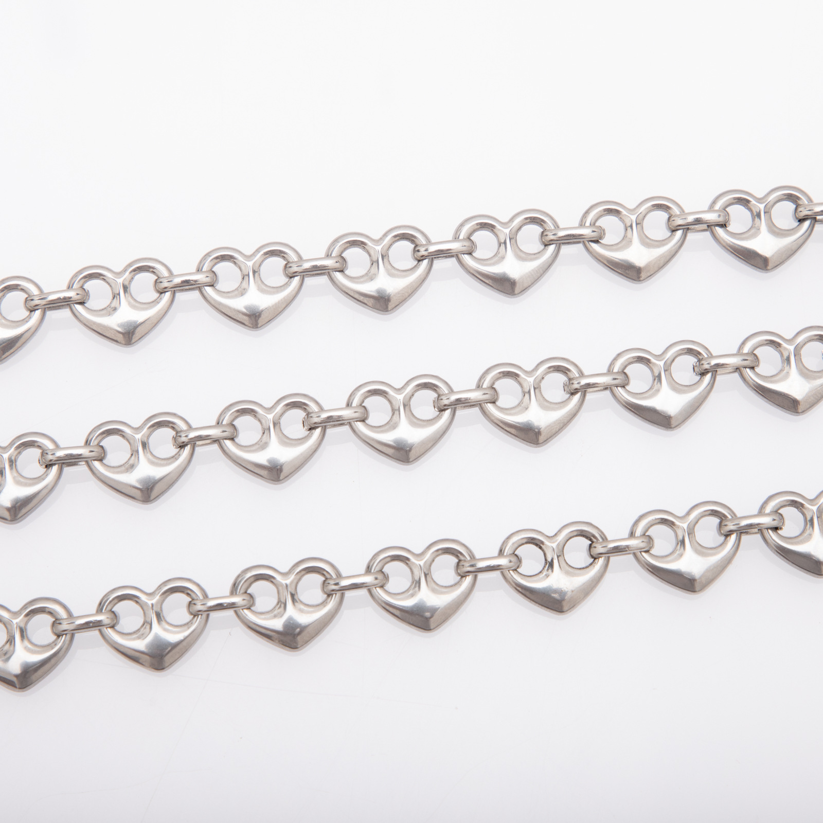 20g Weight Chain Jewelry Making Type Bracelets Classification 1 Piece Quantity 304 Stainless Steel Material Heart Shape Pattern All Seasons Season Casual Style 1 Piece 304 Stainless Steel Bracelets Chain Casual Heart Shape 9