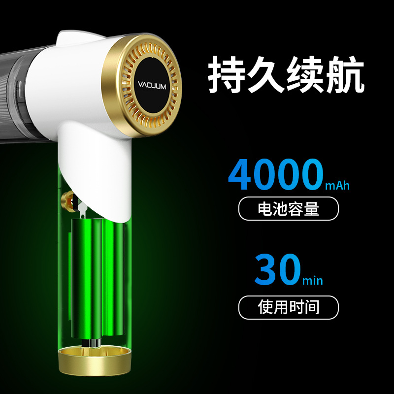 Transfronterizo mini aspiradora de coche Inalámbrico Recargable de alta potencia portátil de mano plegable Aspiradora