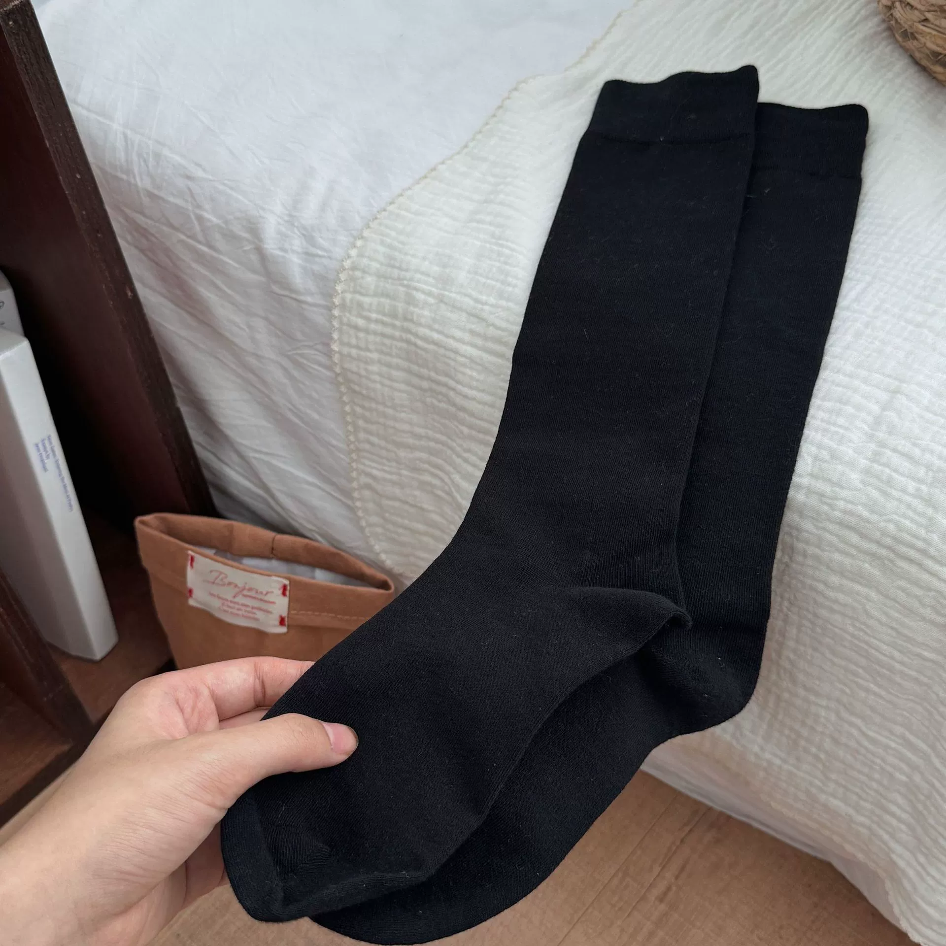 Хлопковые демисезонные носки Knee?