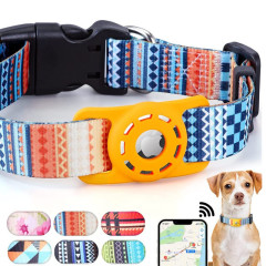 国境を越えた人気はアップルairtag保護カバーペット首輪airtag猫犬デジタルプリント首輪を適用している