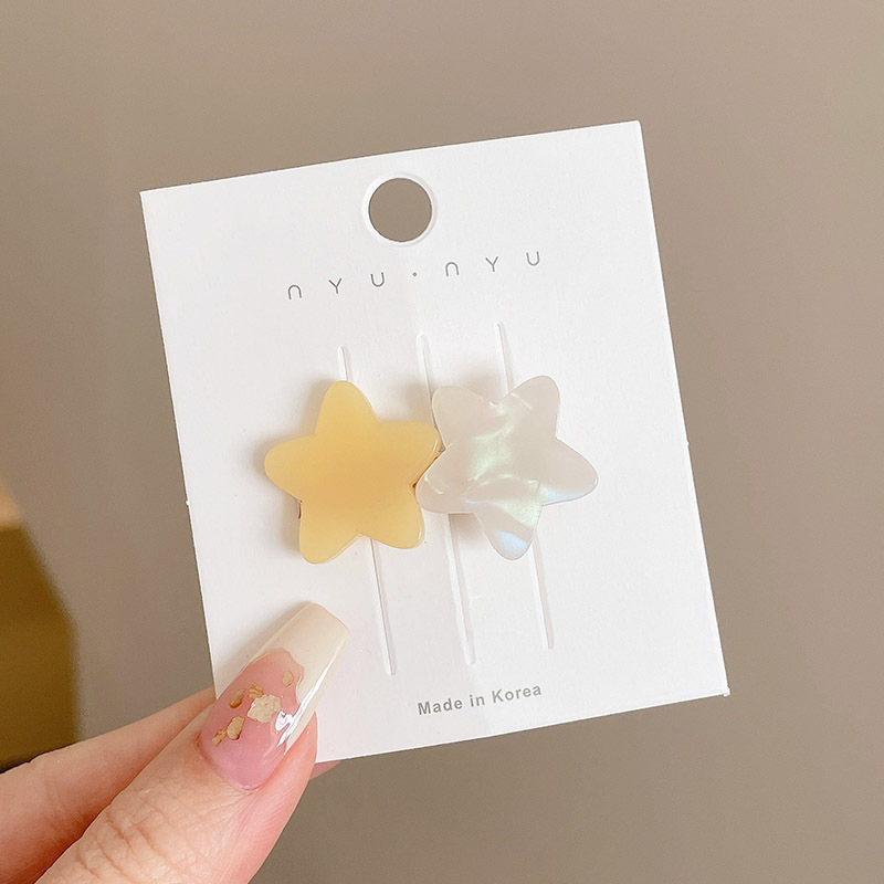 Estrellas de dopamina de verano al mar coreano atmósfera de nicho diseño universal lindos tocadillos de cabello