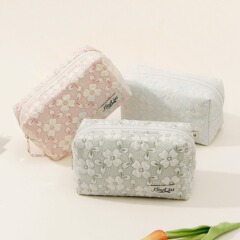 跨境亞馬遜化妝包高顏值大容量布藝收納日韓洗漱袋 箱包電商工廠