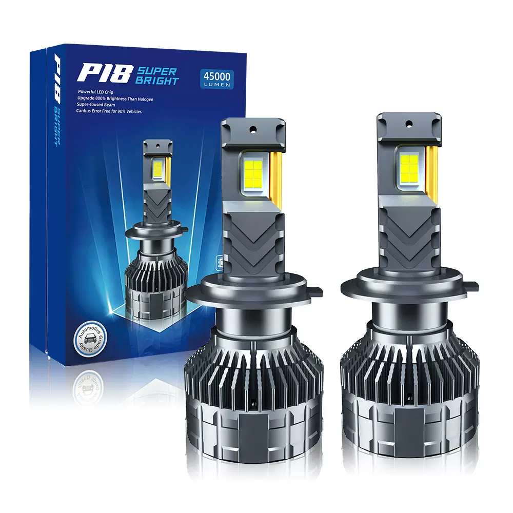 欧浦能85W大功率双铜管汽车led大灯H7超强聚光前大灯H4远近光一体