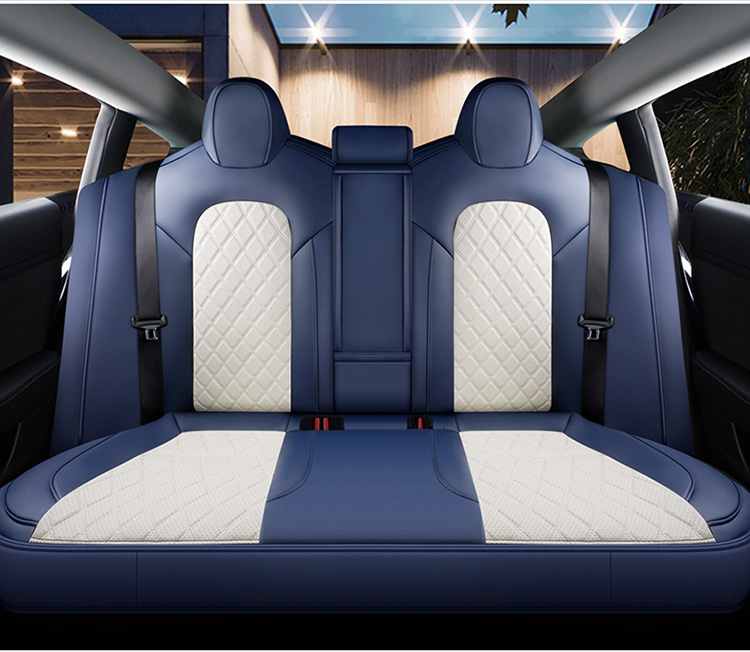 Suitable for Tesla Model 3Ysx Leather Seat Covers, Suitable for All Seasons, Breathable and Wear-Resistant Leather Pvc Seat Cushions for Export