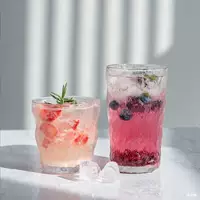 Стеклянная чашка с узором ледника, дорогая чашка для воды для женщин, чашка для сока, летняя кофейная чашка в стиле ins, пивная чашка, Юкан.
