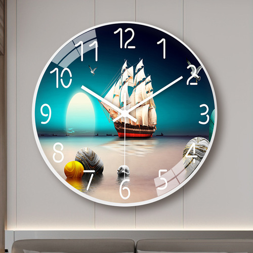 8-inch 20cm Nordic minimalist quiet wall clock for home living room bedroom wall clock, simple clock wholesale