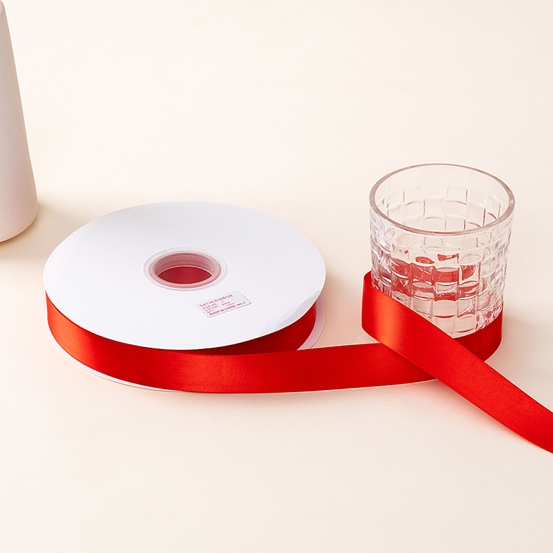 Año Nuevo cinta roja arco accesorios decoración flores ramo de flores regalo embalaje correa de Navidad
