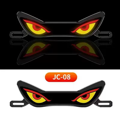 Nömrə qabı Triangular Semicircular Flashing Devil Eye