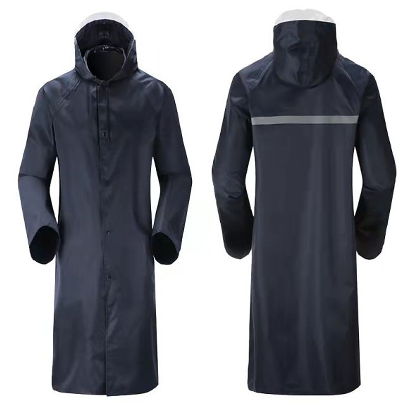 Adult Long Raincoat Full-body Anti-rainstorm Fashionable Men's and Women's Thickened Waterproof Single Poncho