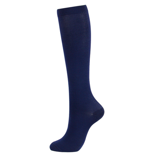 Amazon Sports Cycling Socks Men's and Women's Compression Socks Running Comfortable Colorful Solid Color Compression Socks Factory Direct Sales