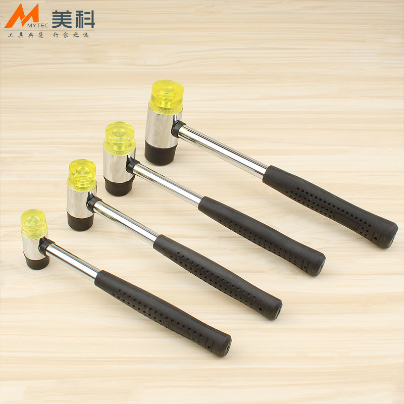 No rebound installation hammer percussion toy plastic hammer multi-purpose fiber rubber hammer handmade DIY rubber hammer