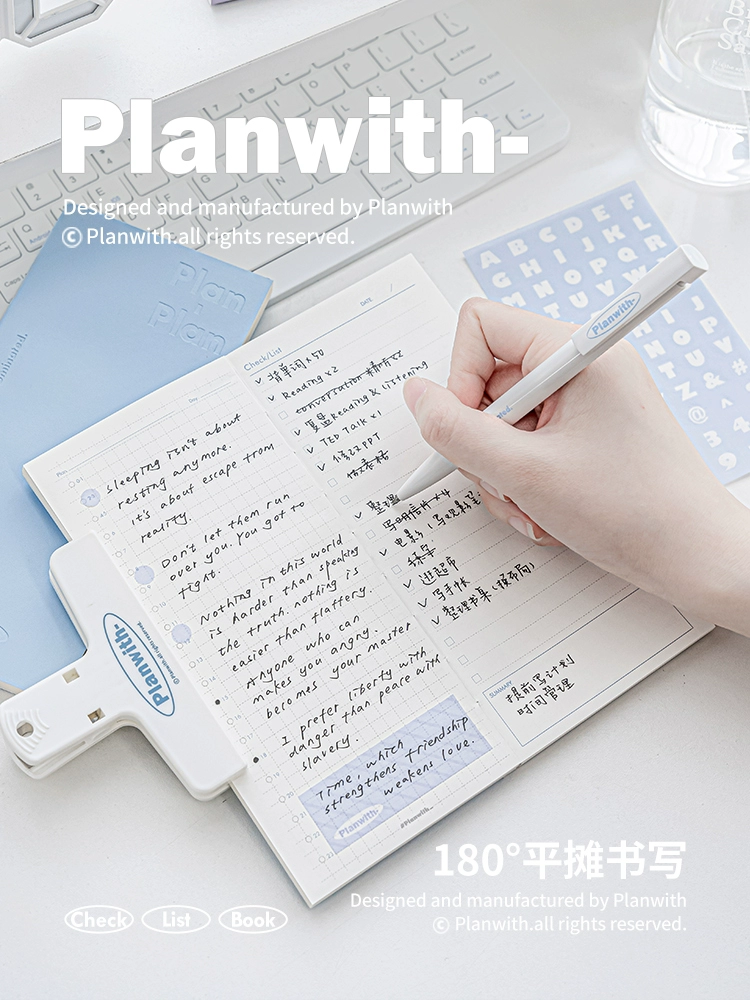 Planwith Учебный план TODOLIST Gennight Блокнот-портативный Miscellonic Руководство маленький блокнот