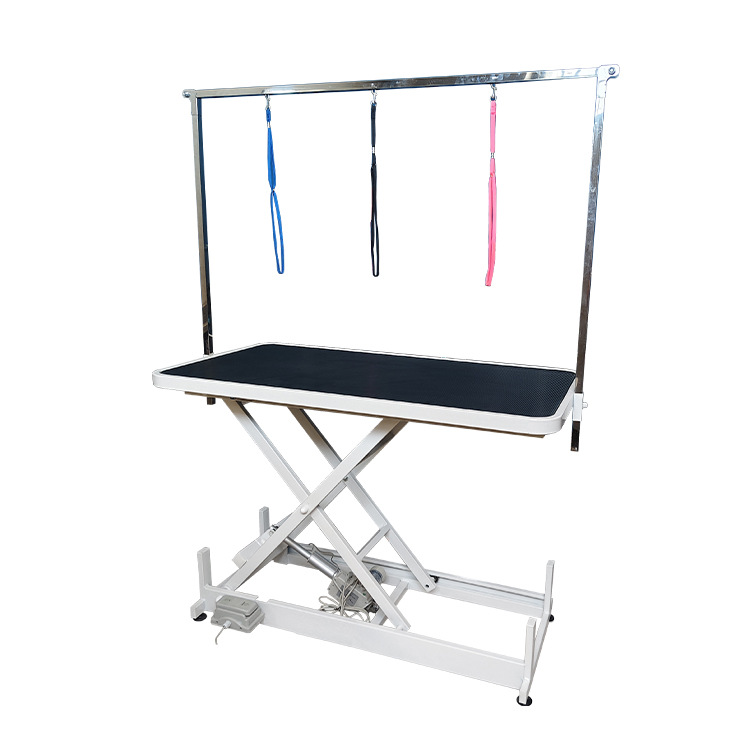 Mesa de belleza de elevación eléctrica para mascotas, mesa de belleza de perros grandes, mesa de belleza de corte y soplado de pelo