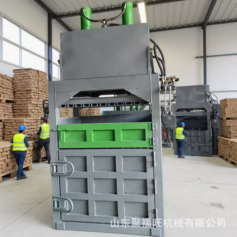 易拉罐编织袋打包机 废衣物稻草秸秆打捆机 纸壳物料治沙草压缩机
