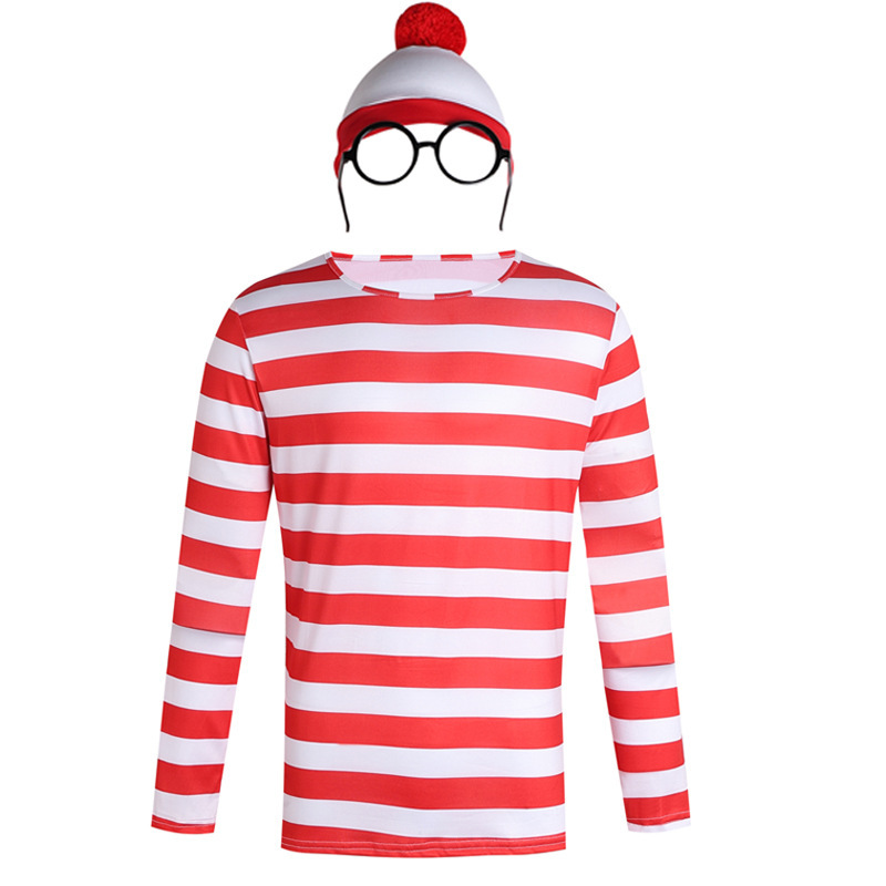 Anime Smart Werry Wherr's Wally Disfraz de cosplay para padres e hijos Espectáculo de Halloween