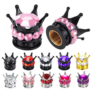Valve Cap Car Tire Cap Valve Cap Dust Cover Creative Diamond-Encrusted Valve Core Cap for Cars Cross-Border Hot Sale