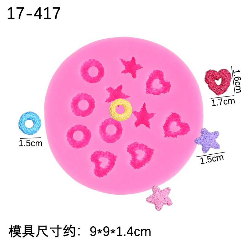 Una variedad de crema postre helado galletas molde silicona aromaterapia vela fresa donut accesorios creativos