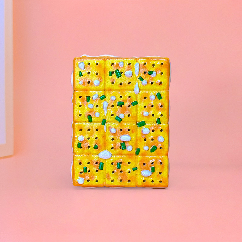 Creatividad de derechos de autor en línea gran tamaño de comida para jugar resina pegatinas de decoración para el hogar pegatinas de postre de pastel de simulación fábrica de stock