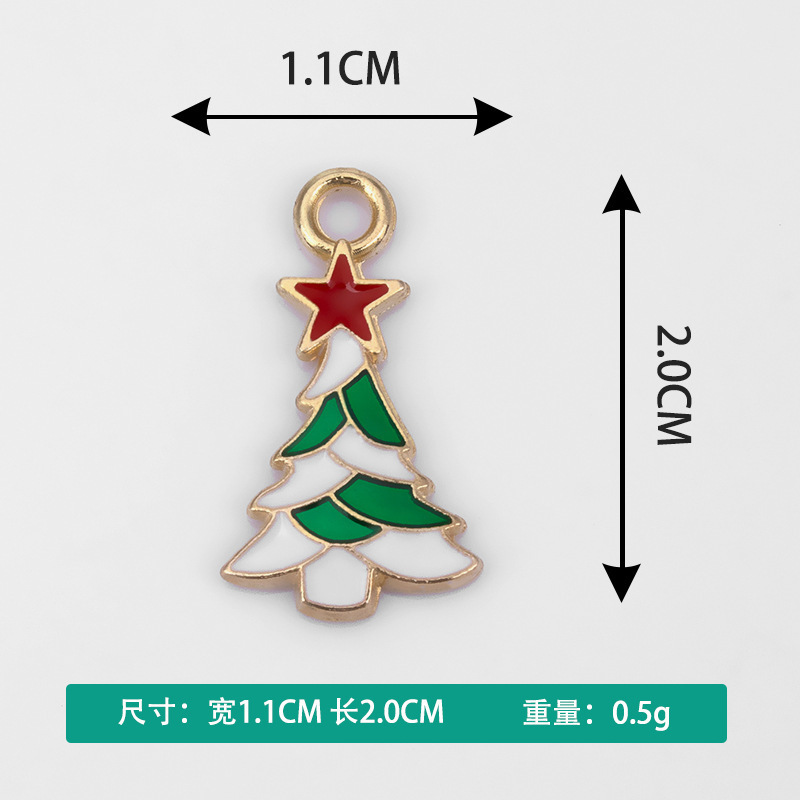 卡通圣诞节系列滴油点钻项链手链吊坠小挂件批发创意饰品diy配件|undefined