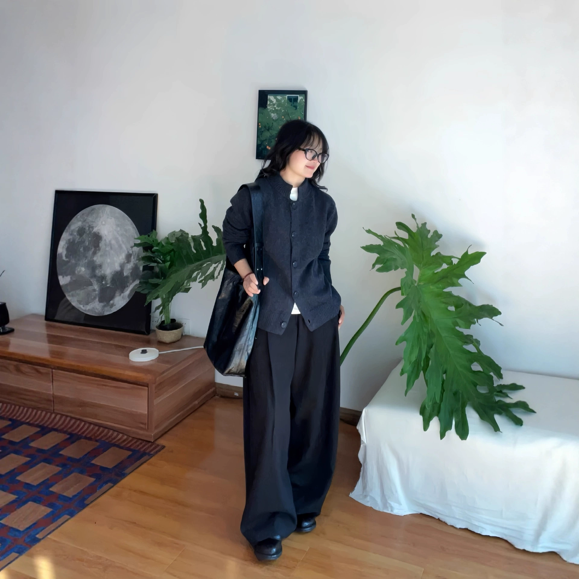 Гомологичный трикотаж J0c с воротником-стойкой, шерстяной трикотаж, женский зимний ретро-куртка 24ss, стильный кардиган, верхняя внутренняя одежда