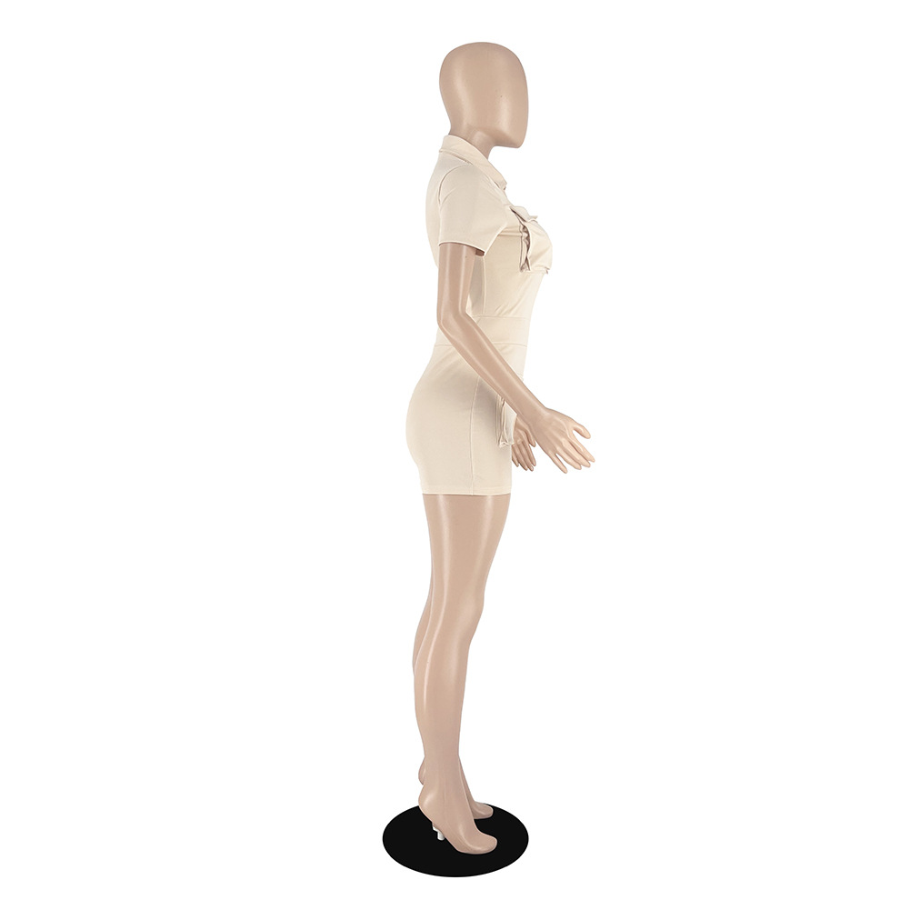 summer new zipper pocket solid color workwear jumpsuit_voghion.com