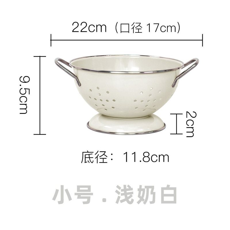 ピンクの顔の北ヨーロッパの風の乳の白い小さいサイズの水切りの双耳の碗の果物のたらいの果物の皿の果物のかごはさびを防ぎます|undefined