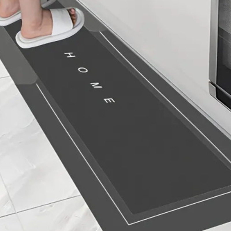 Cojín de absorción de barro de diatomeas cojín de suelo antideslizante de baño cojín blando de entrada sin lavado cojín de pies de entrada de absorción de agua secado rápido