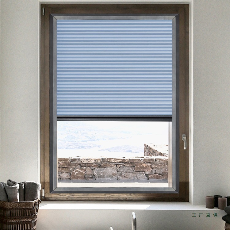 Special Honeycomb Curtain for Inward-Opening Windows, Kitchen, Bathroom, Bedroom, Waterproof Sunshade Curtain, Built-In Invisible Sliding Honeycomb Curtain