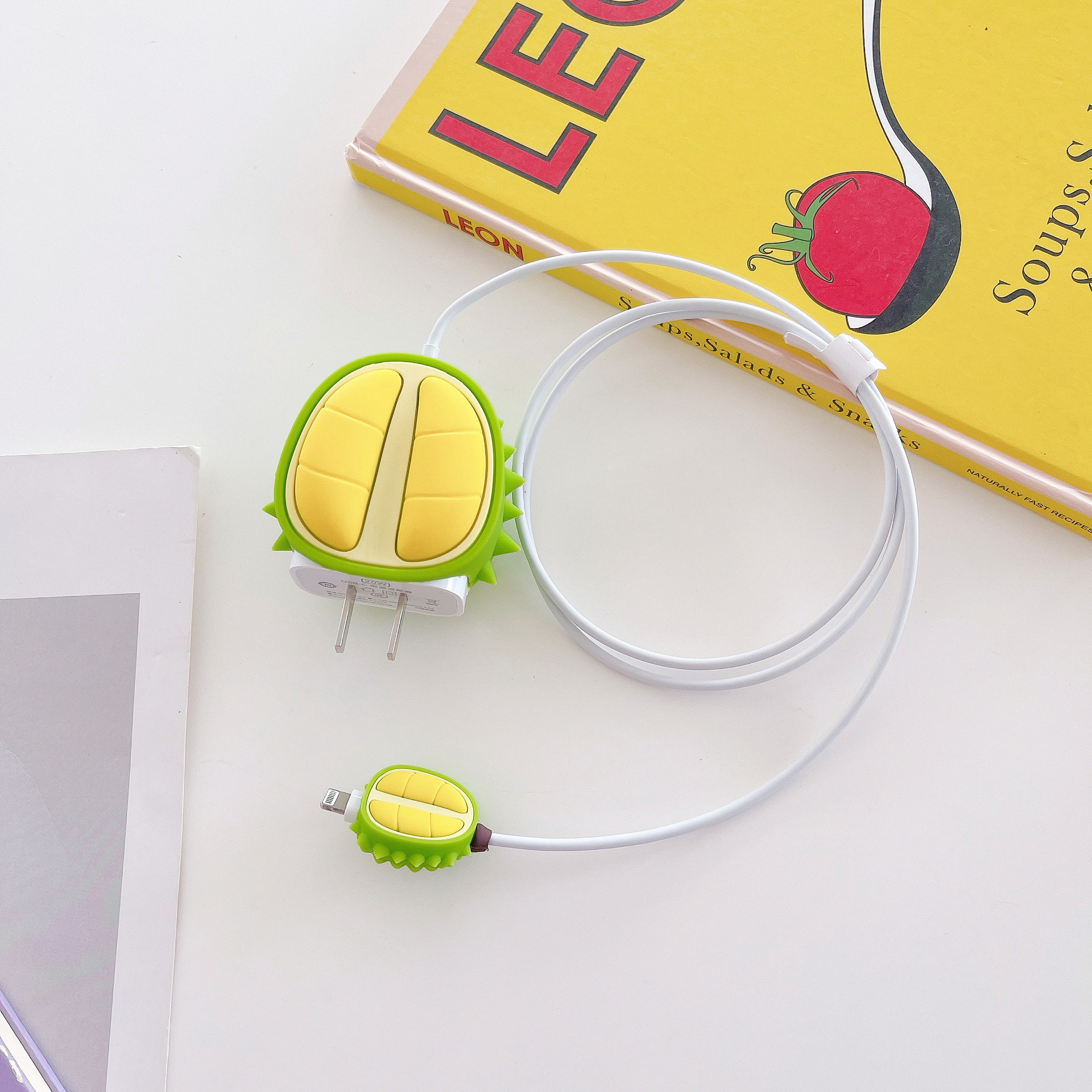 Durian verde (cabeza grande y pequeña + tubería de línea de color 1,4 M + cinta)